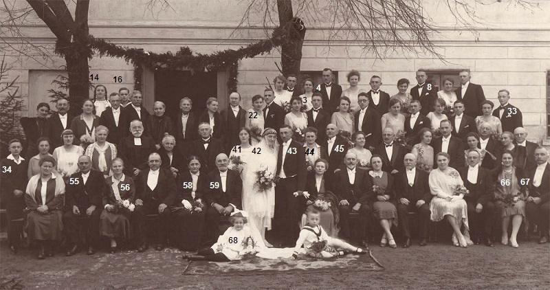 1928, Hochzeit von Gustav Rothe und Erika geb. Roßmann