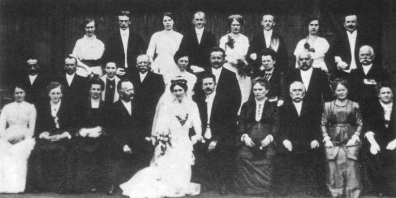 Hochzeit um 1910,  Rosemann aus Mühlrädlitz