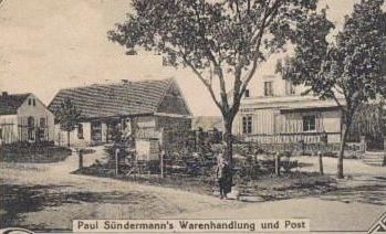 Sündermanns Warenhandlung und Post.