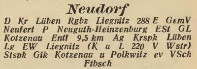 Neudorf in: Amtliches Landes-Adressbuch der Provinz Niederschlesien 1927