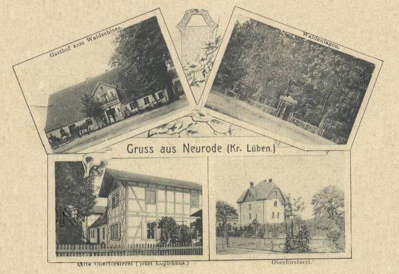 Neurode: Gasthof zum Waldschloss, Waldanlagen, Alte Oberförsterei (jetzt Logierhaus), Neue Oberförsterei