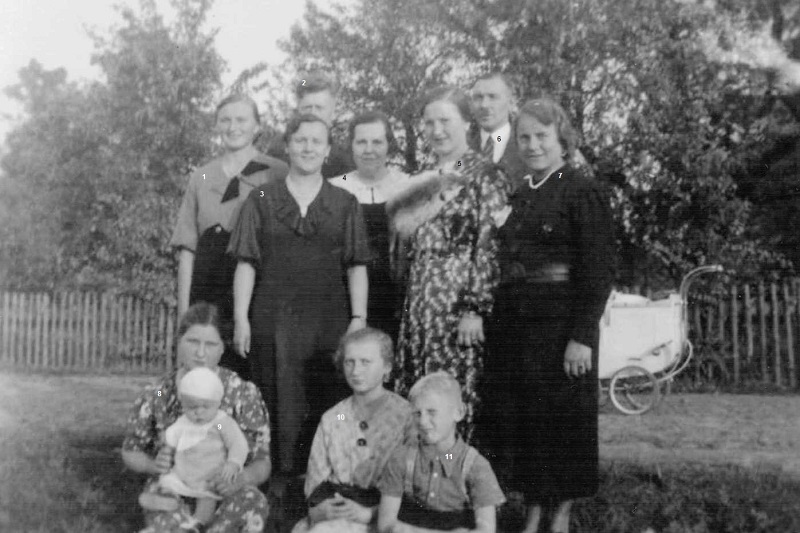 Gäste der Silberhochzeit der Herzig-Eltern im Jahr 1937