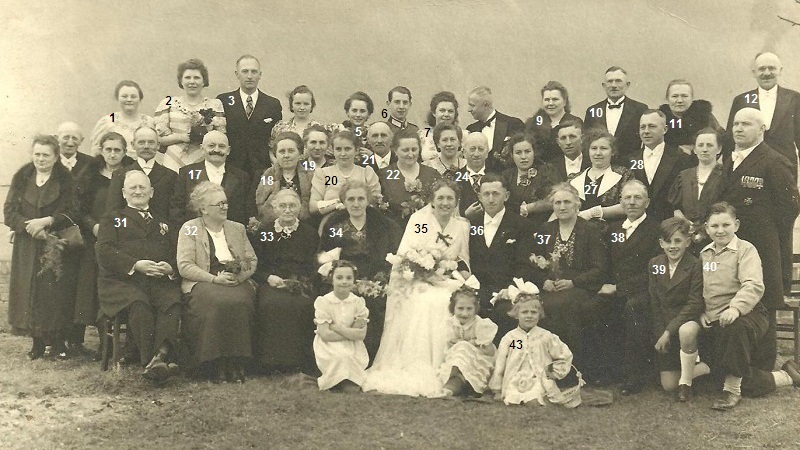 Hochzeit von Erich Neumann und Johanna geb. Dierker am 8.4.1941