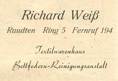 Textilwarenhaus Richard Weiß