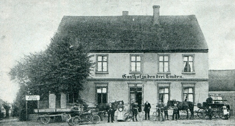 Gasthof zu den drei Linden im Jahr 1902