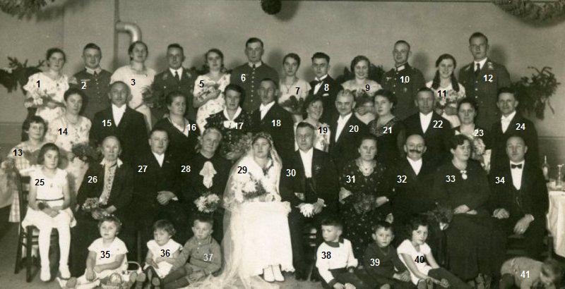 Hochzeit von Gertrude Vetterlein 1934