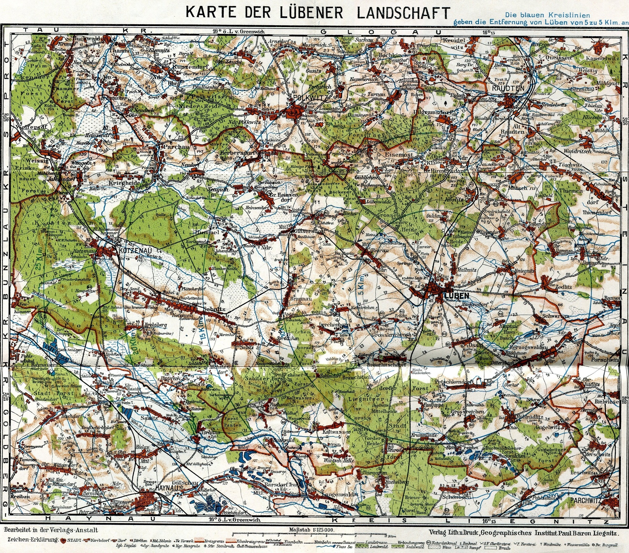 Beilage zum 'Führer durch die Lübener Landschaft' von der Ortsgruppe Lüben des Riesengebirgsvereins 1928/31