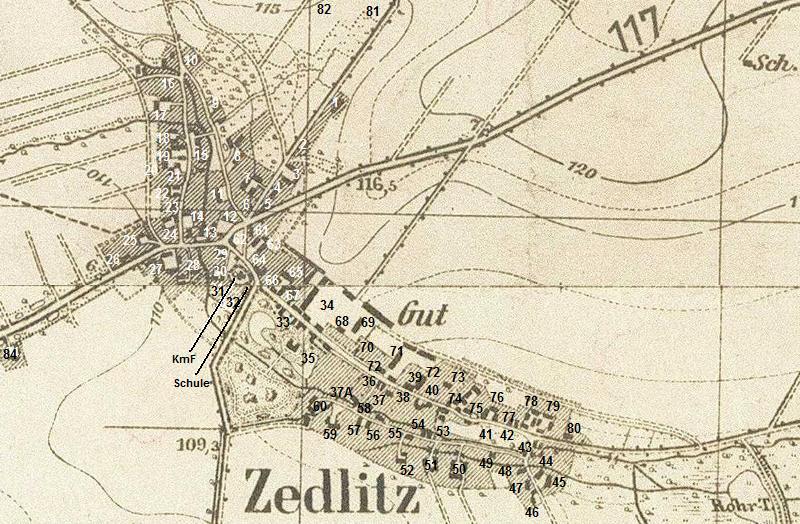 Dorfplan Zedlitz