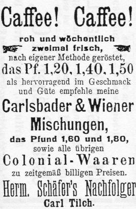 Anzeige im Lübener Stadtblatt vom 4.6.1892